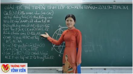 Giải đề thi tuyển sinh lớp 10 môn Toán năm 2019 tại TPHCM