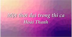 Hệ thống luận điểm trong “Một thời đại trong thi ca”