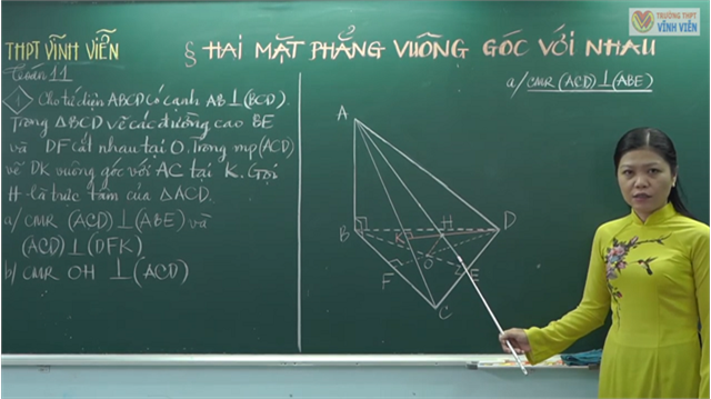 Toán 11 | Mặt phẳng vuông góc với mặt phẳng (phần 1)