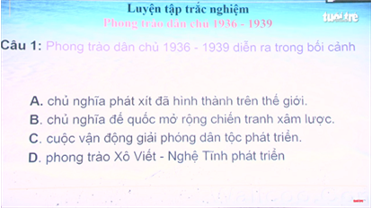 Sử 12 | Ôn tập lịch sử 12 qua những câu trắc nghiệm