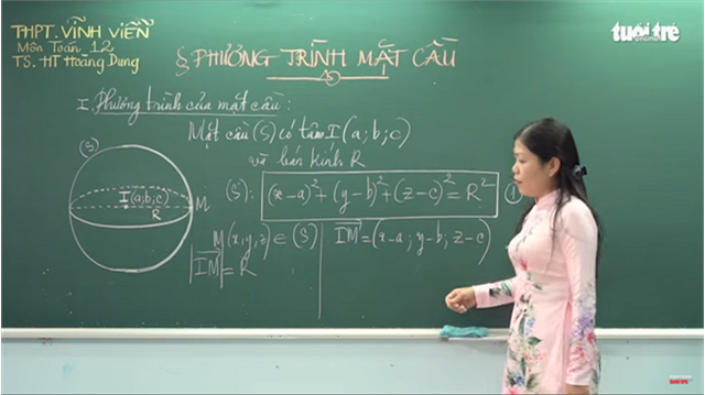 Toán 12 | Phương trình mặt cầu