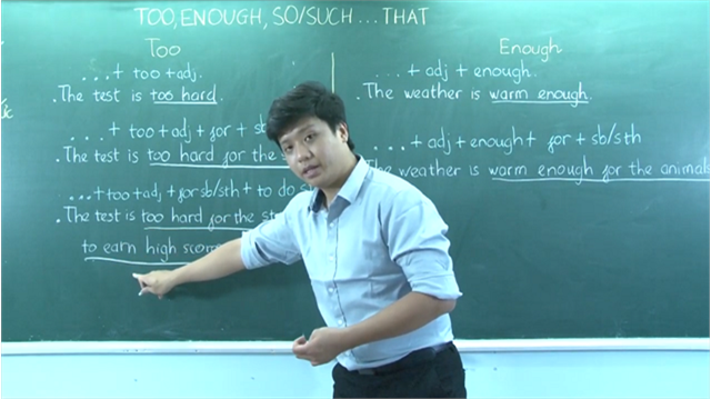ANH 12 - TOO, ENOUGH, SO SUCH THAT