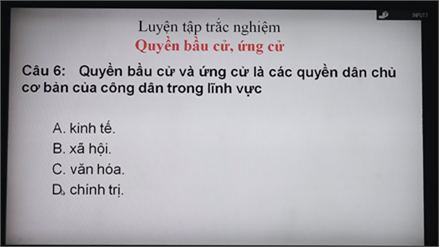 GDCD 12 | BÀI TẬP TRẮC NGHIỆM VỀ QUYỀN BẦU CỬ, ỨNG CỬ
