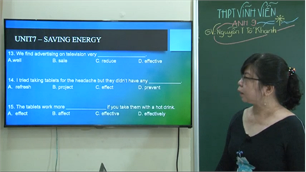 Anh 9 | SAVING ENERGY ( UNIT 7)