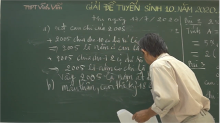GIẢI ĐỀ THI TOÁN TUYỂN SINH vào lớp 10 | năm 2020 tại TP. HCM