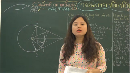 GIẢI ĐỀ THI TUYỂN SINH LỚP 10 | NĂM 2020 tại TP HCM - PHẦN HÌNH HỌC