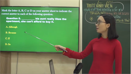 GIẢI ĐỀ TUYỂN SINH vào lớp 10 năm 2020 | môn TIẾNG ANH  tại HÀ NỘI