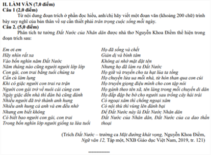 Hướng dẫn giải đề THPT năm 2020  môn Văn
