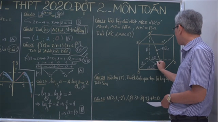 GIẢI ĐỀ THI MÔN TOÁN - Kì thi TN THPT NĂM 2020 - ĐỢT 2 (CÂU 18- 30)