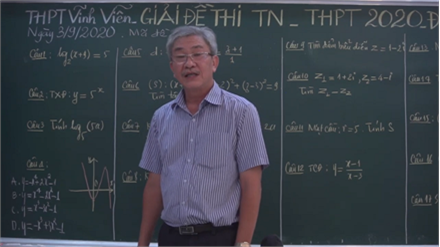 GIẢI ĐỀ THI TỐT NGHIỆP THPT Năm 2020 - ĐỢT 2 - MÔN TOÁN ( câu 1 - 50)