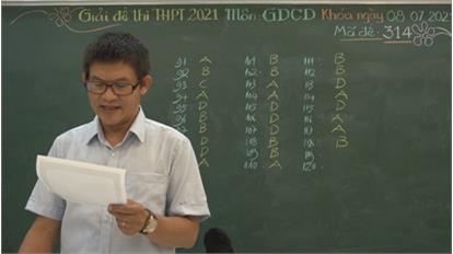 ĐỀ THI TỐT NGHIỆP THPT 2021 MÔN GDCD Mã đề 314