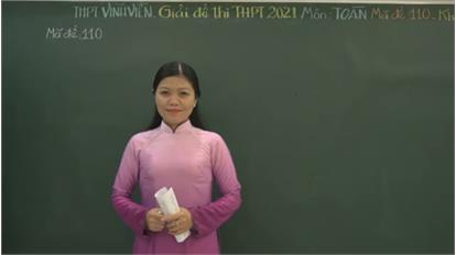 ĐỀ THI TỐT NGHIỆP THPT 2021 MÔN TOÁN - Mã đề 110