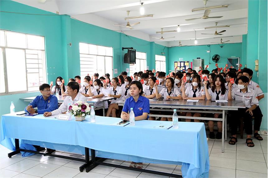 Ngày 09/11/2022, Trường THPT Vĩnh Viễn tổ chức Đại hội Chi đoàn