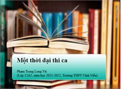 Một thời đại thi ca