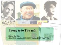 Phong trào Thơ mới