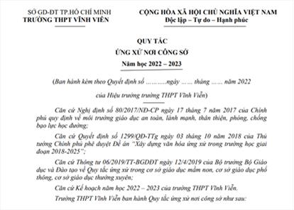 Qui tắc ứng xử nơi công cộng