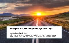 Đi về phía mặt trời, bóng tối sẽ ngã về sau bạn