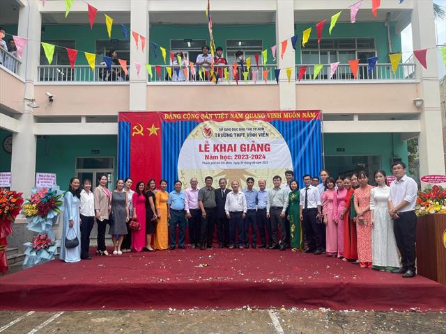 Trường THPT Vĩnh Viễn long trọng tổ chức lễ khai giảng năm học 2023 - 2024