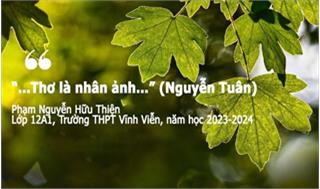 “…Thơ là nhân ảnh…” (Nguyễn Tuân)