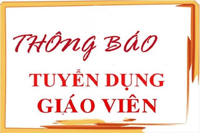 Thông báo tuyển Giáo viên quản nhiệm cho năm học 2025-2026