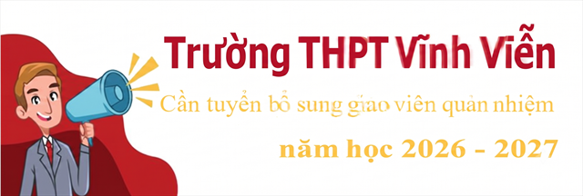 Thông báo tuyển Giáo viên quản nhiệm cho năm học 2026-2027